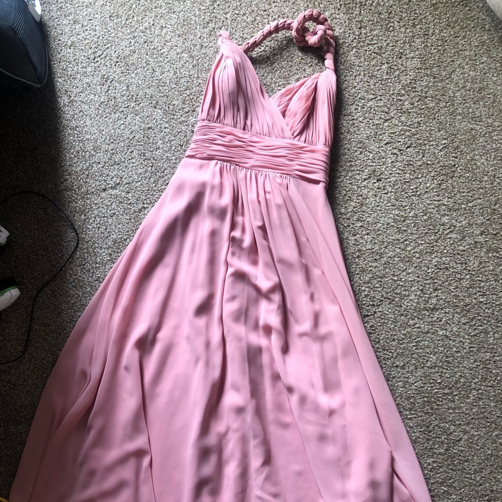 Pink bridesmaid gown